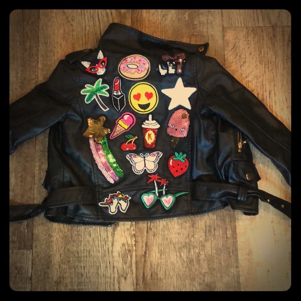 Real Black leather coat